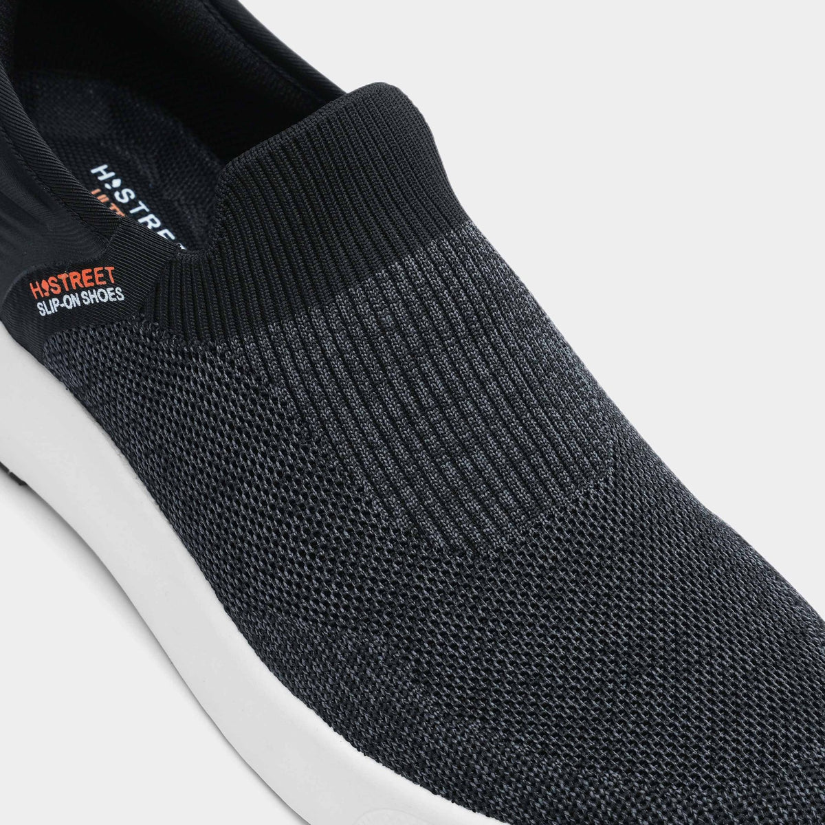 BLACK ULTRA LIGHT SLIP ONS SHOES - Hi-Street