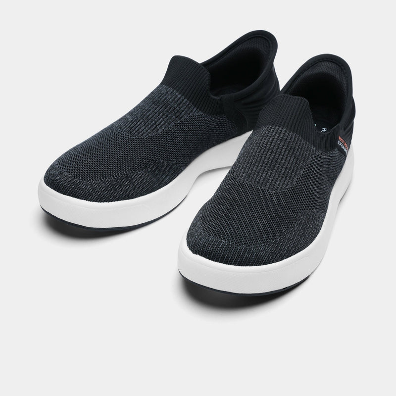 BLACK ULTRA LIGHT SLIP ONS SHOES - Hi-Street