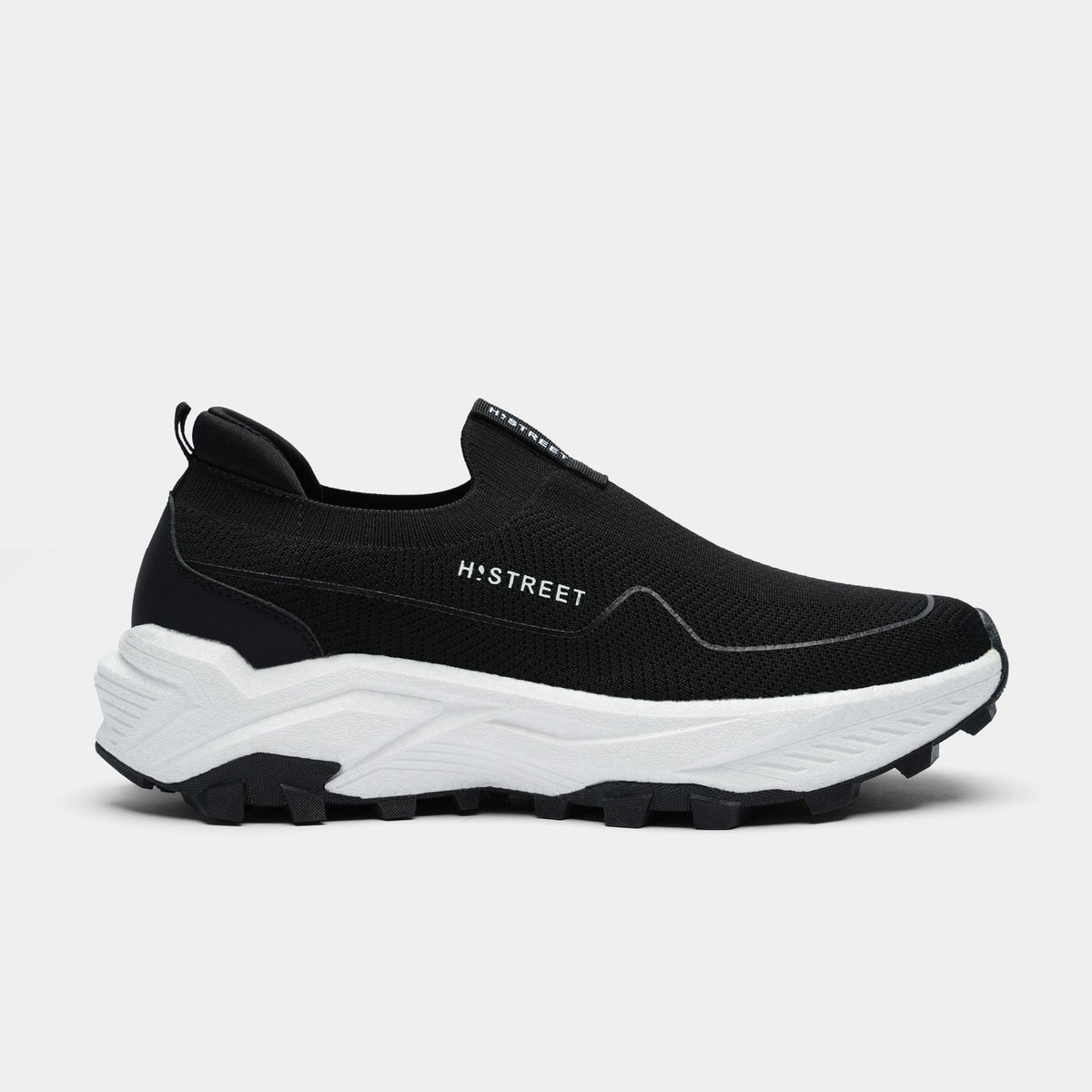 BLACK ULTRA LIGHT SLIP ONS SHOES - Hi-Street