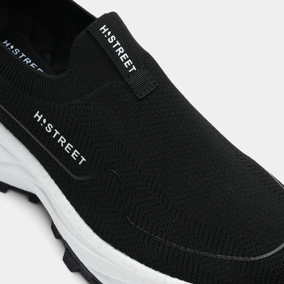 BLACK ULTRA LIGHT SLIP ONS SHOES - Hi-Street
