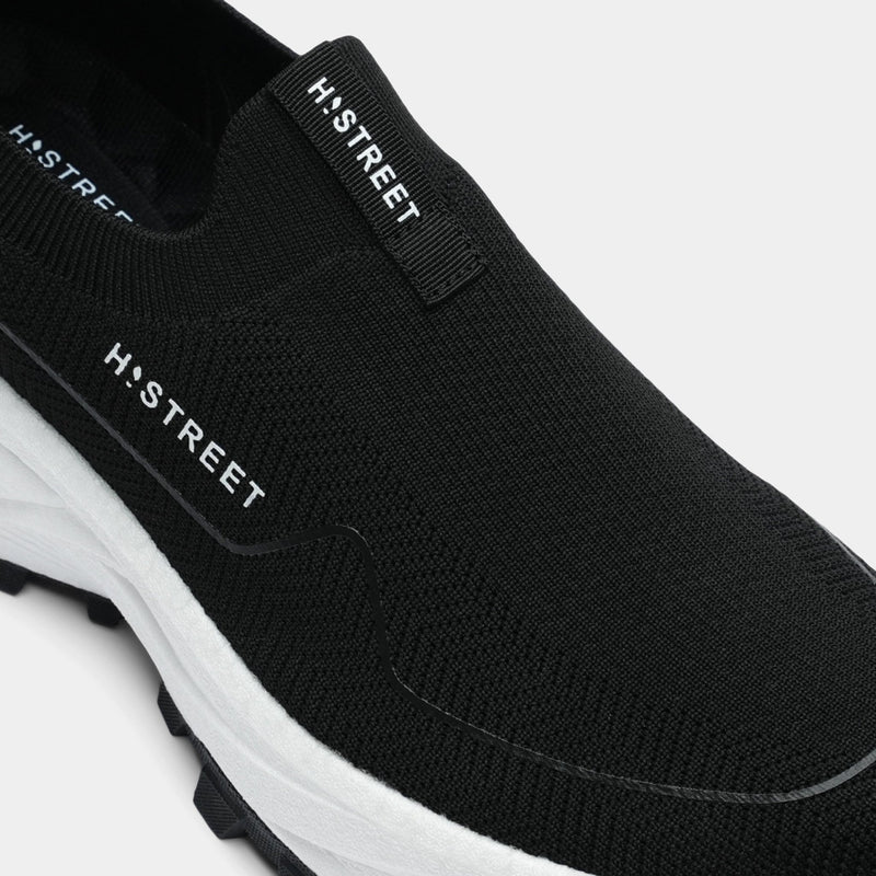 BLACK ULTRA LIGHT SLIP ONS SHOES - Hi-Street
