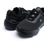BLACK WAVY SOLE TRAINER - Hi-Street