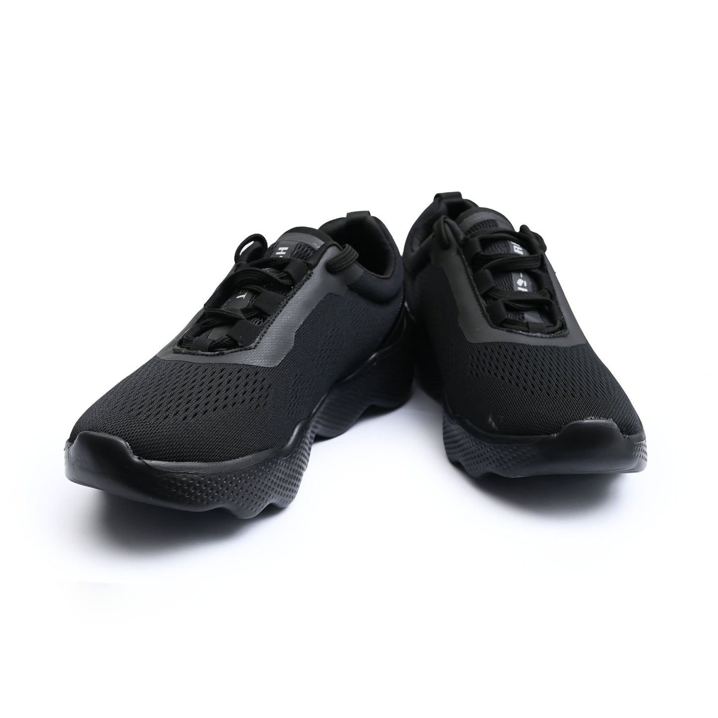BLACK WAVY SOLE TRAINER - Hi-Street