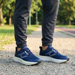 BLUE LACE UP TRAINER SHOES - Hi-Street