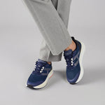 BLUE LACE UP TRAINER SHOES - Hi-Street