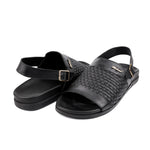 BRAIDED LEATHER COMFORT SANDAL - Hi-Street