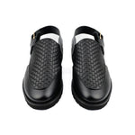 BRAIDED LEATHER COMFORT SANDAL - Hi-Street