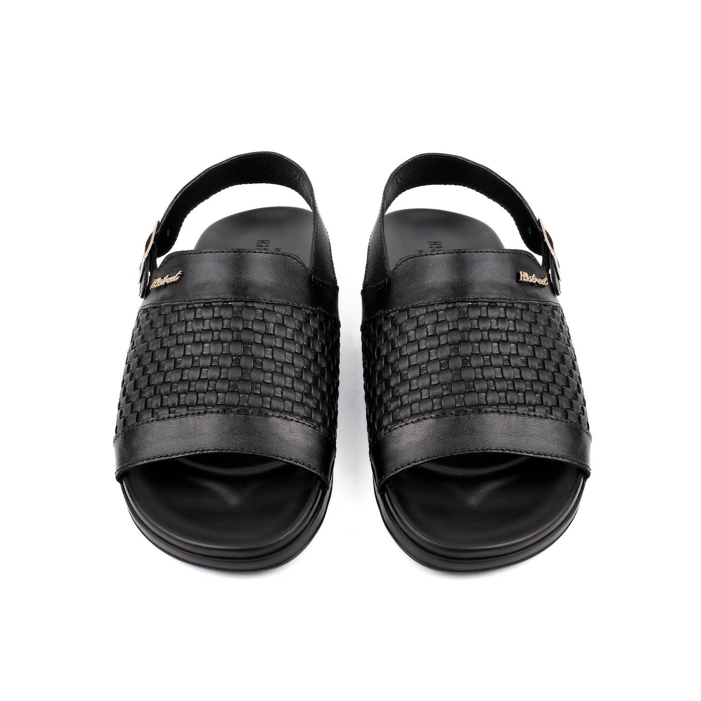 BRAIDED LEATHER COMFORT SANDAL - Hi-Street