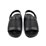 BRAIDED LEATHER COMFORT SANDAL - Hi-Street