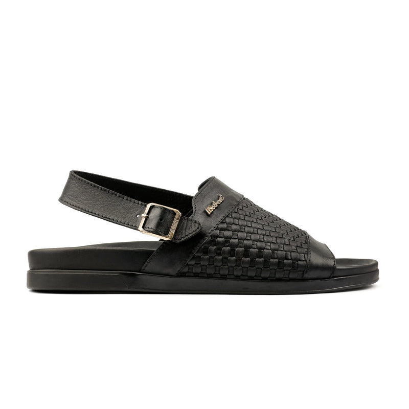 BRAIDED LEATHER COMFORT SANDAL - Hi-Street