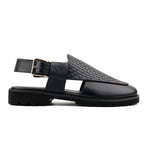 BRAIDED LEATHER COMFORT SANDAL - Hi-Street