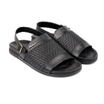 BRAIDED LEATHER COMFORT SANDAL - Hi-Street