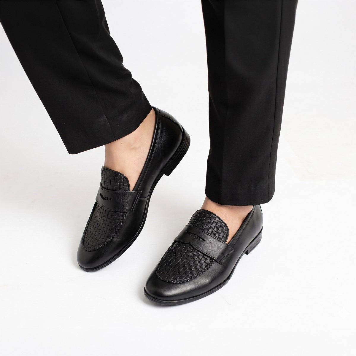 BRAIDED LEATHER FORMAL SHOES - Hi-Street