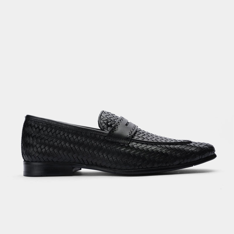 BRAIDED LEATHER FORMAL SHOES - Hi-Street