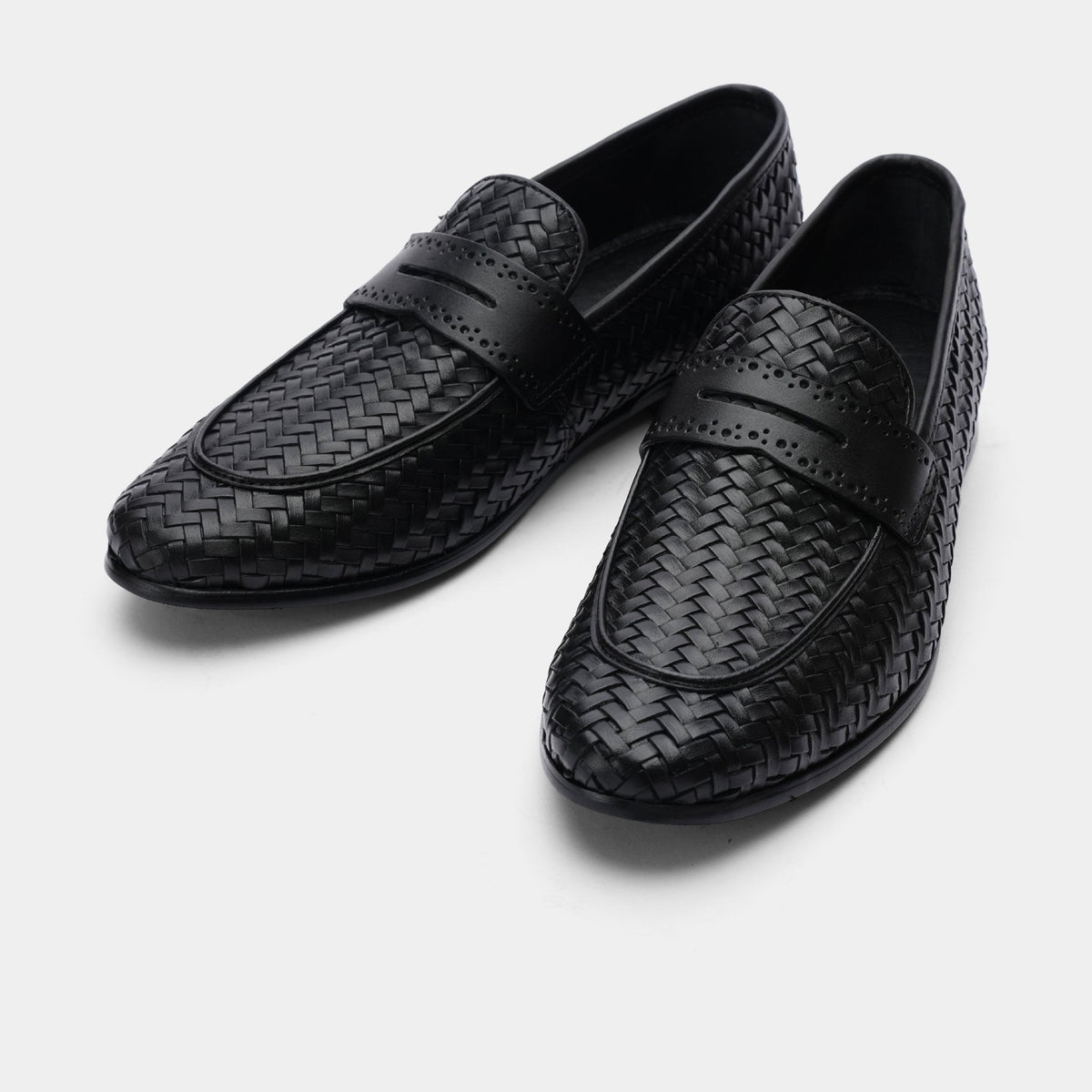 BRAIDED LEATHER FORMAL SHOES - Hi-Street