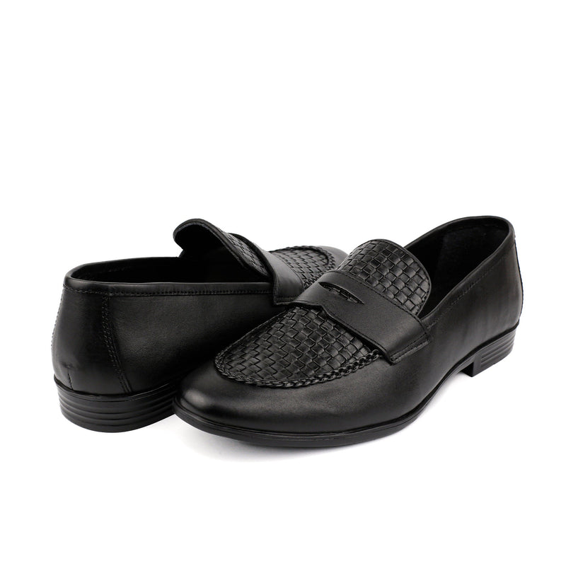BRAIDED LEATHER FORMAL SHOES - Hi-Street