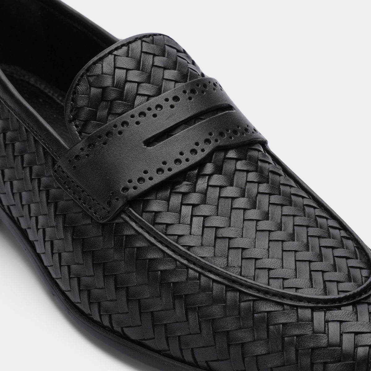 BRAIDED LEATHER FORMAL SHOES - Hi-Street