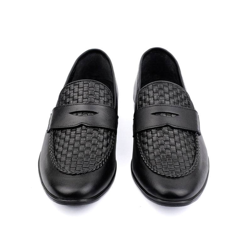 BRAIDED LEATHER FORMAL SHOES - Hi-Street