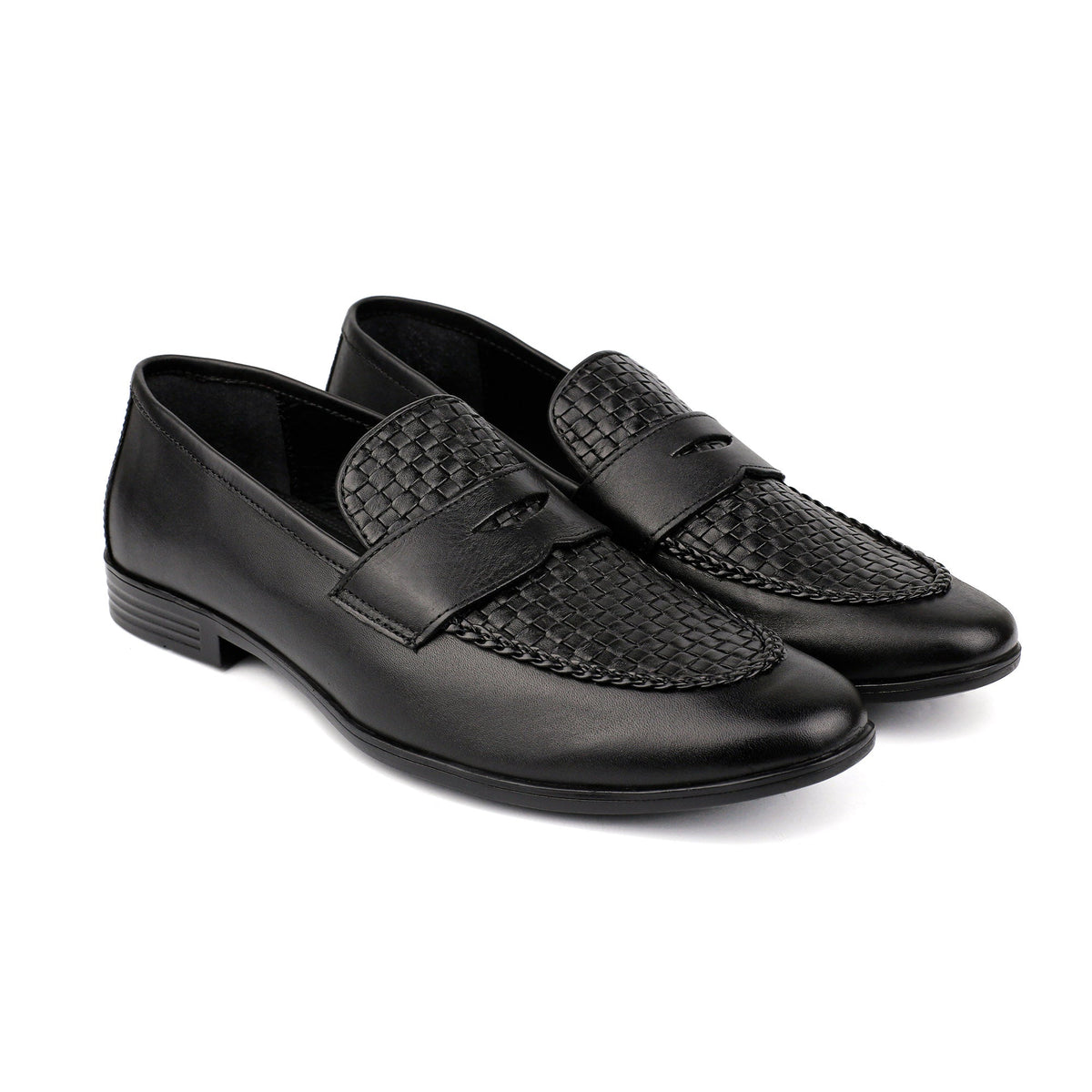 BRAIDED LEATHER FORMAL SHOES - Hi-Street