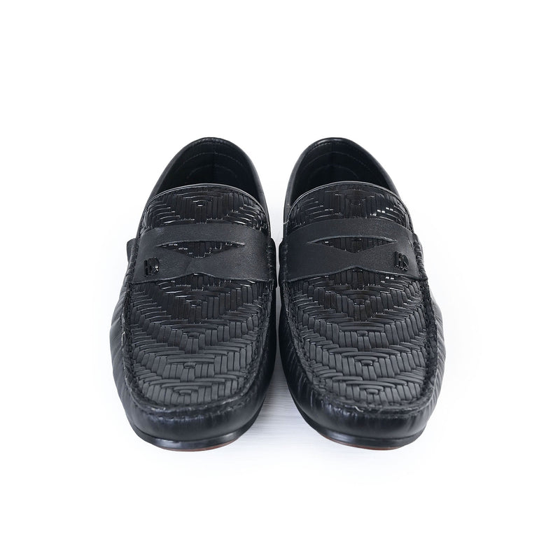 BRAIDED LEATHER MOCCASINS - Hi-Street
