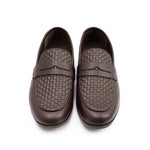 BRAIDED VAMP LEATHER SHOES - Hi-Street