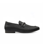 BROWN BRAIDED LEATHER SHOES - Hi-Street