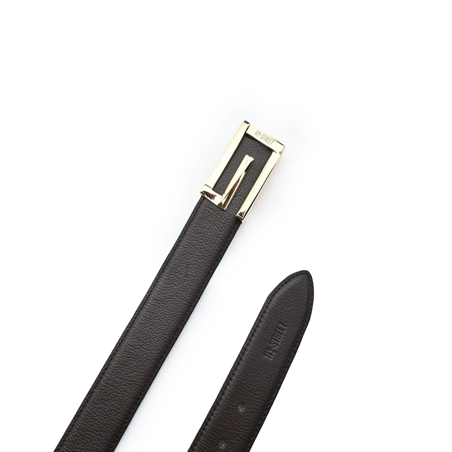 BROWN LEATHER BELT - Hi-Street