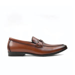BROWN LEATHER BUCKLE SHOES - Hi-Street