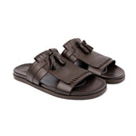 BROWN LEATHER TASSEL SLIPPER - Hi-Street