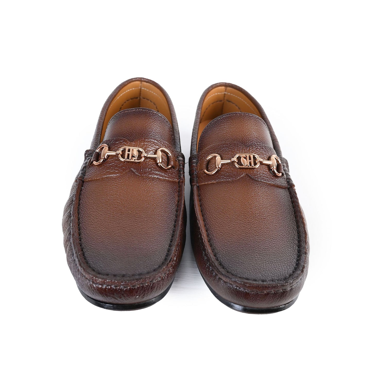 BROWN PEBBLE LEATHER MOCCASIN - Hi-Street