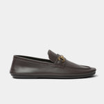 BROWN PLAIN LEATHER LOAFER - Hi-Street