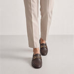 BROWN PLAIN LEATHER LOAFER - Hi-Street