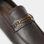 BROWN PLAIN LEATHER LOAFER - Hi-Street