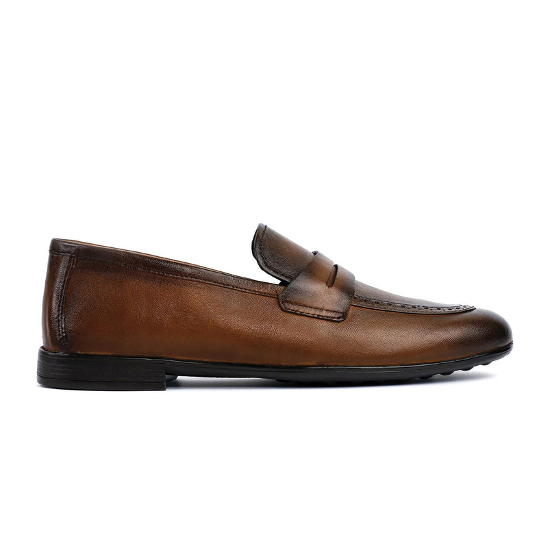 BROWN SHEEP LEATHER SHOES - Hi-Street