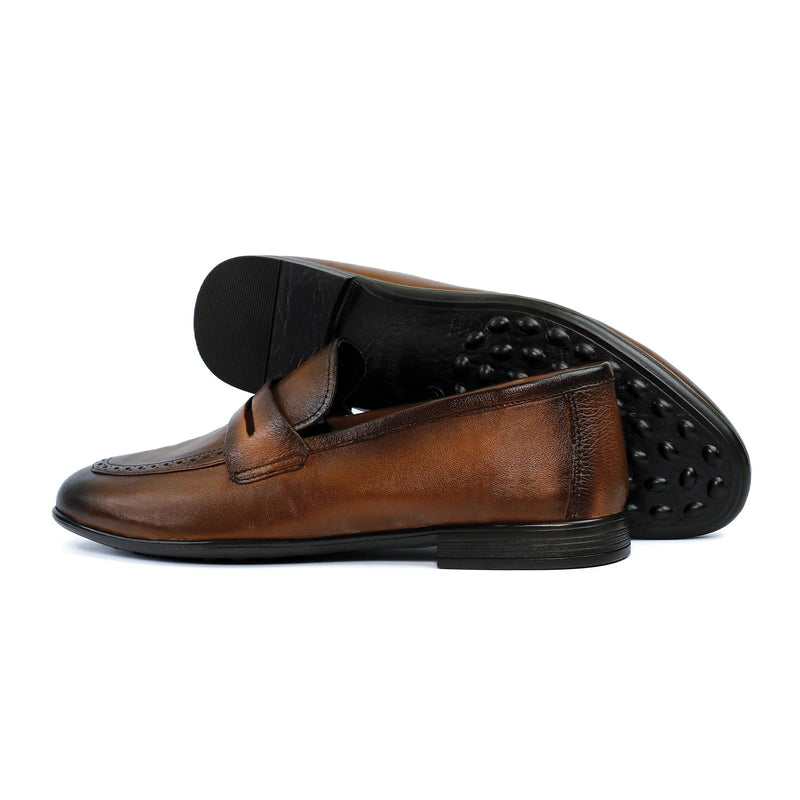 BROWN SHEEP LEATHER SHOES - Hi-Street