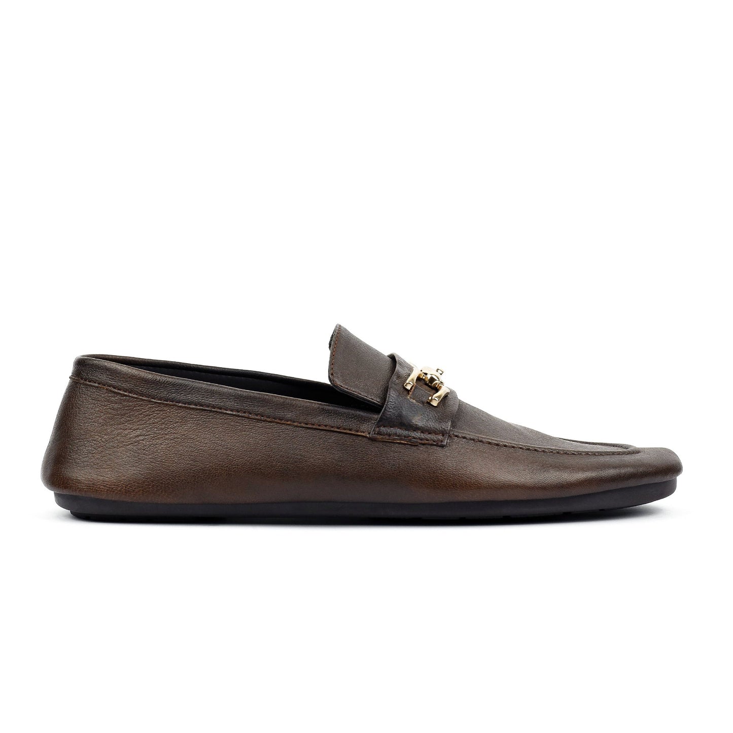 BROWN SOFT LEATHER LOAFER - Hi-Street
