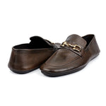 BROWN SOFT LEATHER LOAFER - Hi-Street