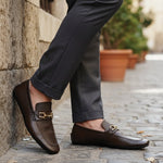 BROWN SOFT LEATHER LOAFER - Hi-Street