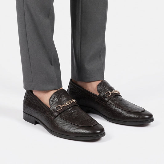BROWN SOFT LEATHER SHOES - Hi-Street