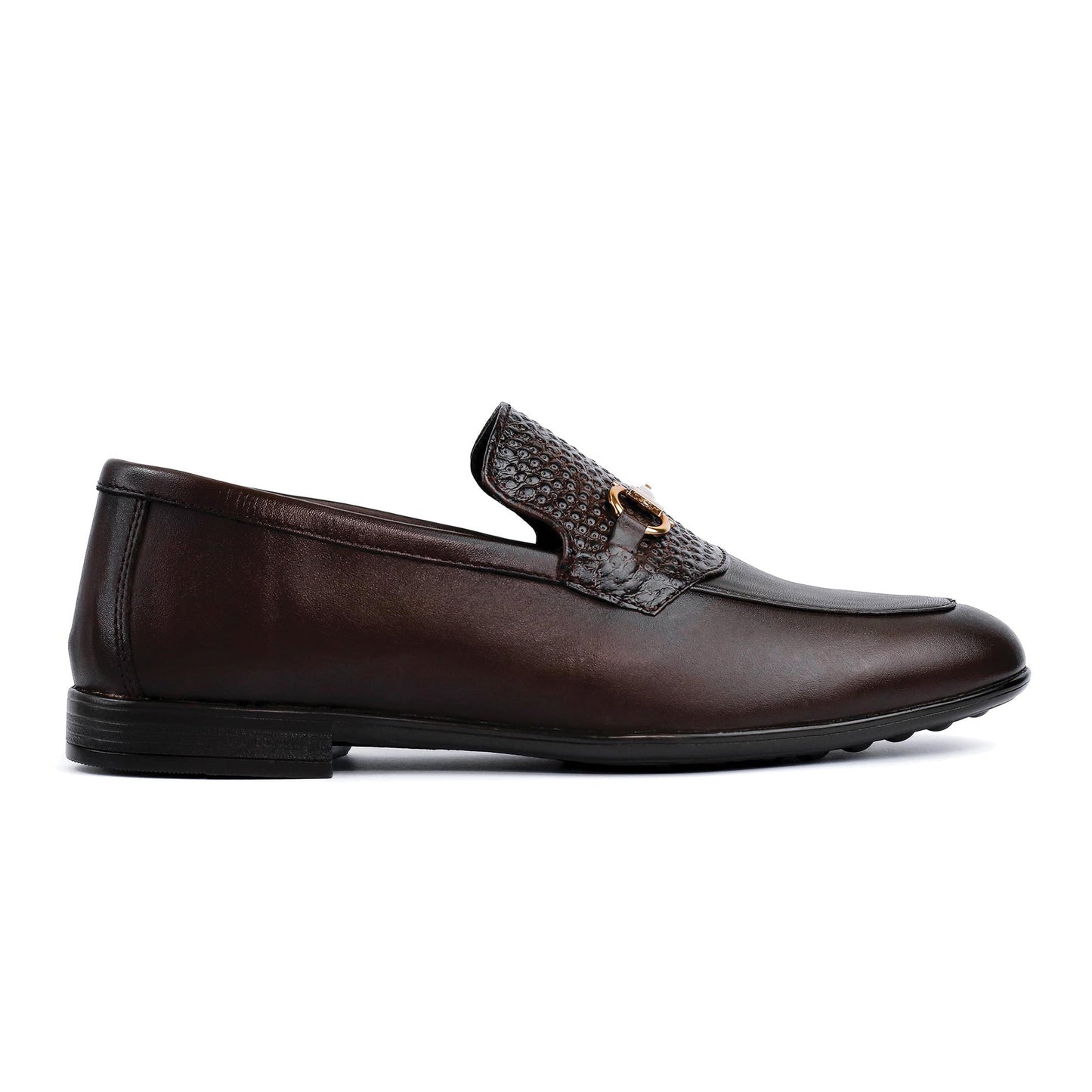 BROWN SPLIT LEATHER SHOES - Hi-Street