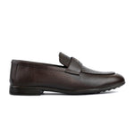 BROWN SPLIT LEATHER SHOES - Hi-Street