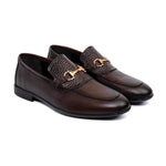 BROWN SPLIT LEATHER SHOES - Hi-Street