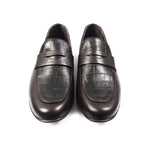 BROWN SPLIT LEATHER SHOES - Hi-Street