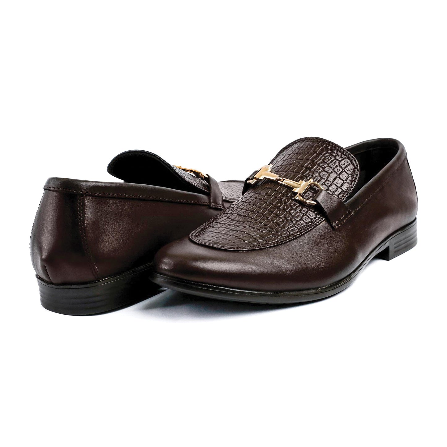 BROWN SPLIT LEATHER SHOES - Hi-Street