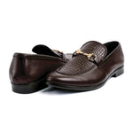 BROWN SPLIT LEATHER SHOES - Hi-Street