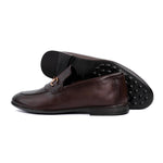 BROWN SPLIT LEATHER SHOES - Hi-Street