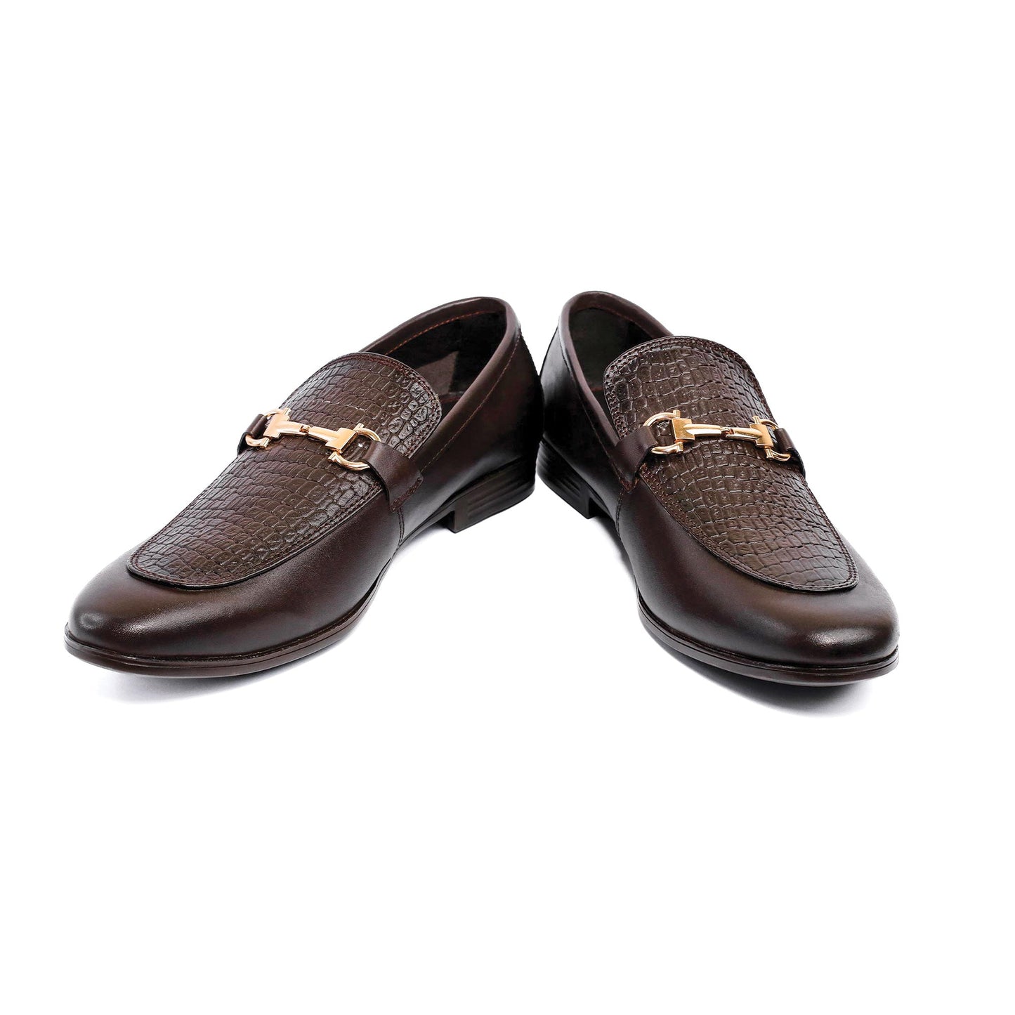 BROWN SPLIT LEATHER SHOES - Hi-Street