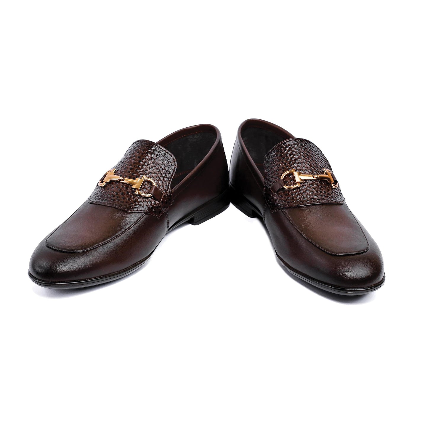 BROWN SPLIT LEATHER SHOES - Hi-Street