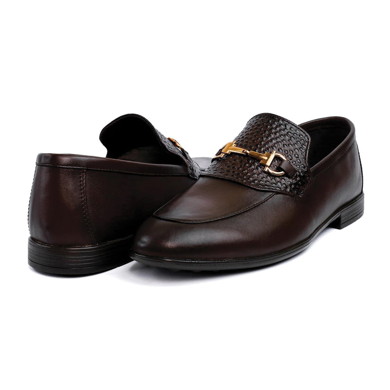 BROWN SPLIT LEATHER SHOES - Hi-Street