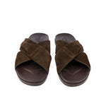 BROWN SUEDE LEATHER EVA SLIPPER - Hi-Street